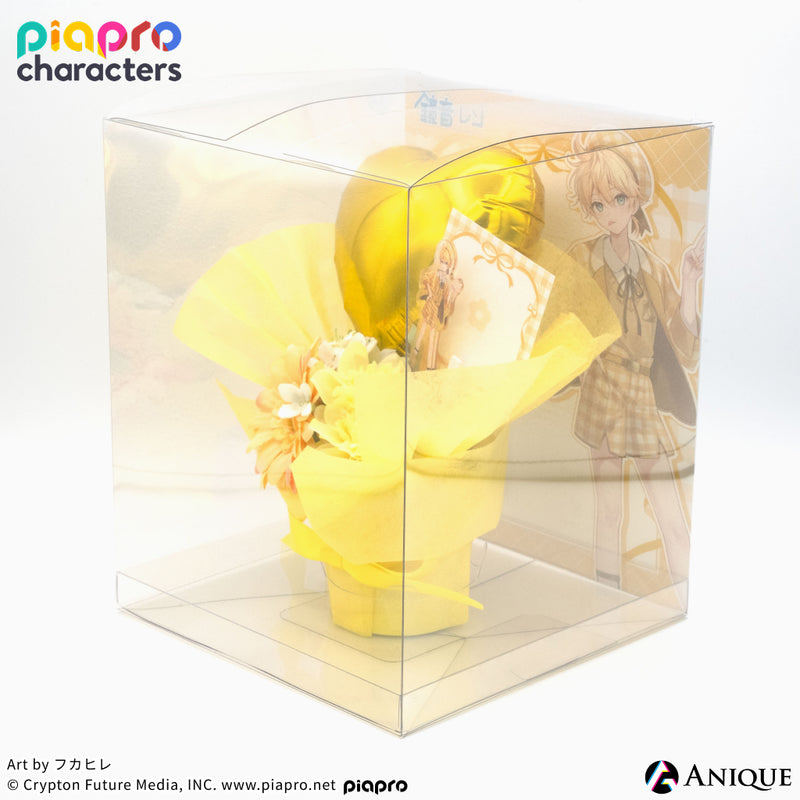 『ピアプロキャラクターズ』描き下ろしイラスト【フラワー*レトロルック ／ Art by フカヒレ】ミニフラワースタンド（AR機能付き）