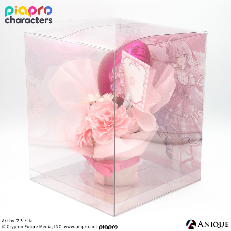 『ピアプロキャラクターズ』描き下ろしイラスト【フラワー*レトロルック ／ Art by フカヒレ】ミニフラワースタンド（AR機能付き）