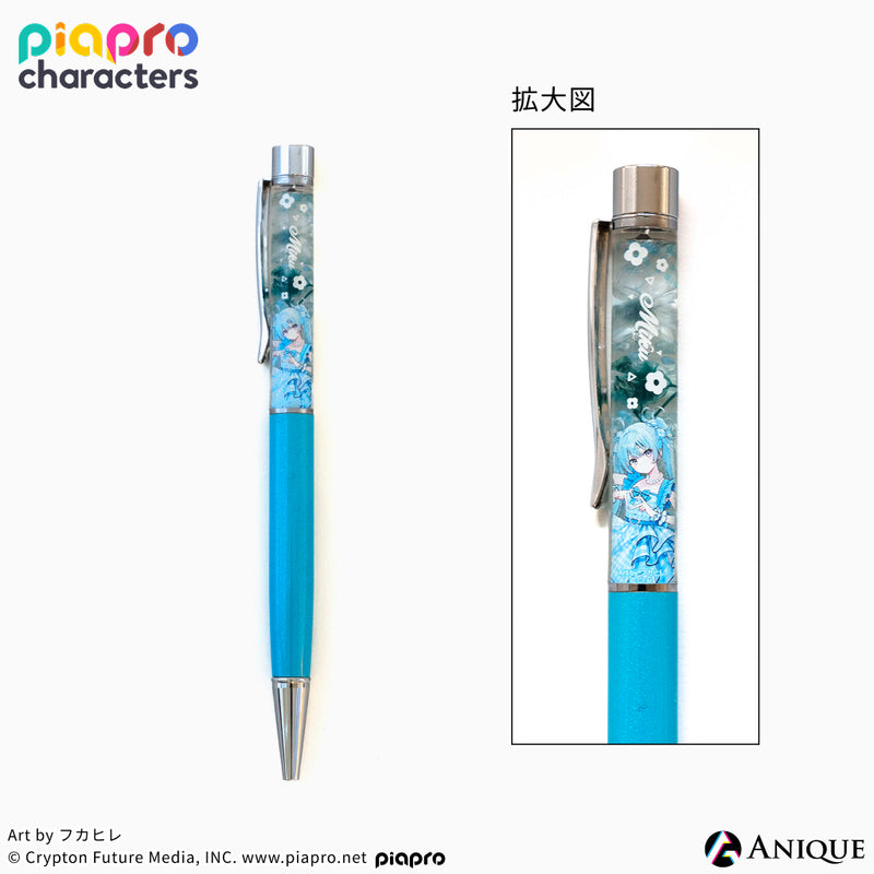 『ピアプロキャラクターズ』描き下ろしイラスト【フラワー*レトロルック ／ Art by フカヒレ】ハーバリウムボールペン