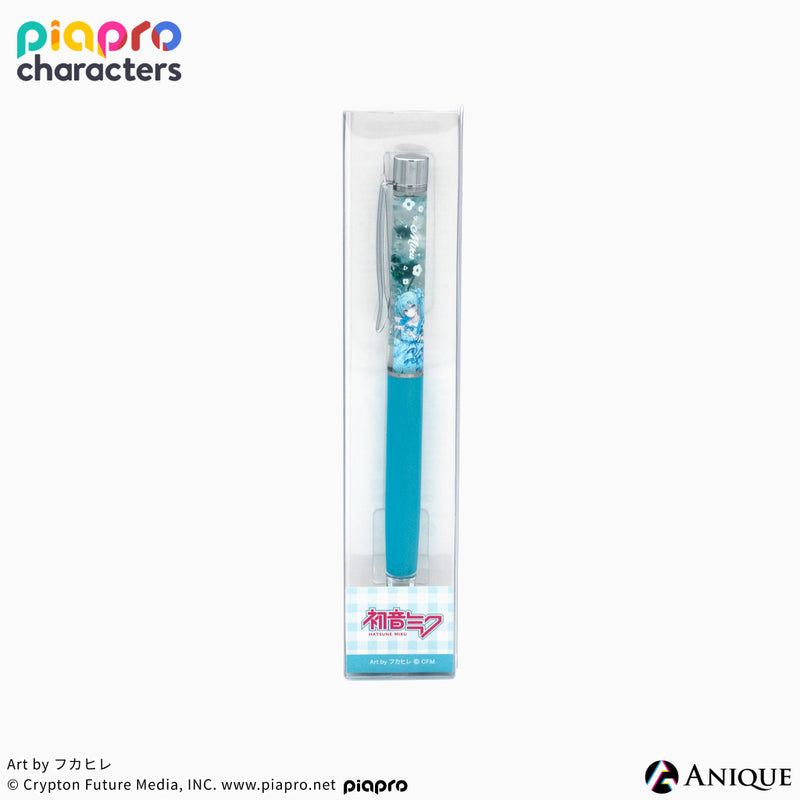 『ピアプロキャラクターズ』描き下ろしイラスト【フラワー*レトロルック ／ Art by フカヒレ】ハーバリウムボールペン