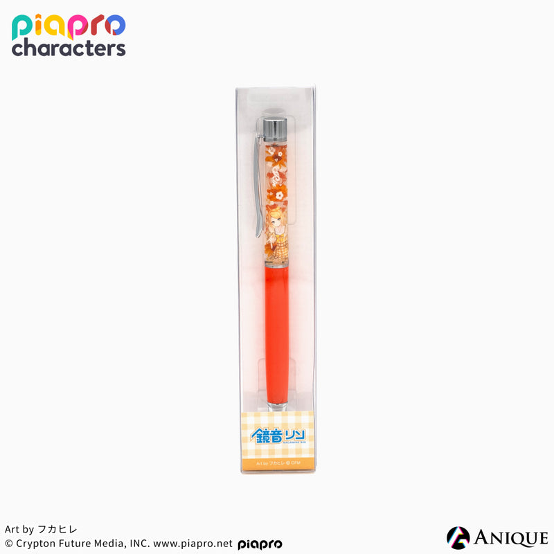 『ピアプロキャラクターズ』描き下ろしイラスト【フラワー*レトロルック ／ Art by フカヒレ】ハーバリウムボールペン