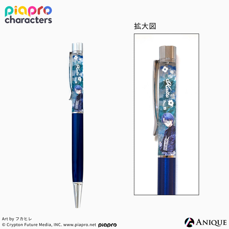 『ピアプロキャラクターズ』描き下ろしイラスト【フラワー*レトロルック ／ Art by フカヒレ】ハーバリウムボールペン