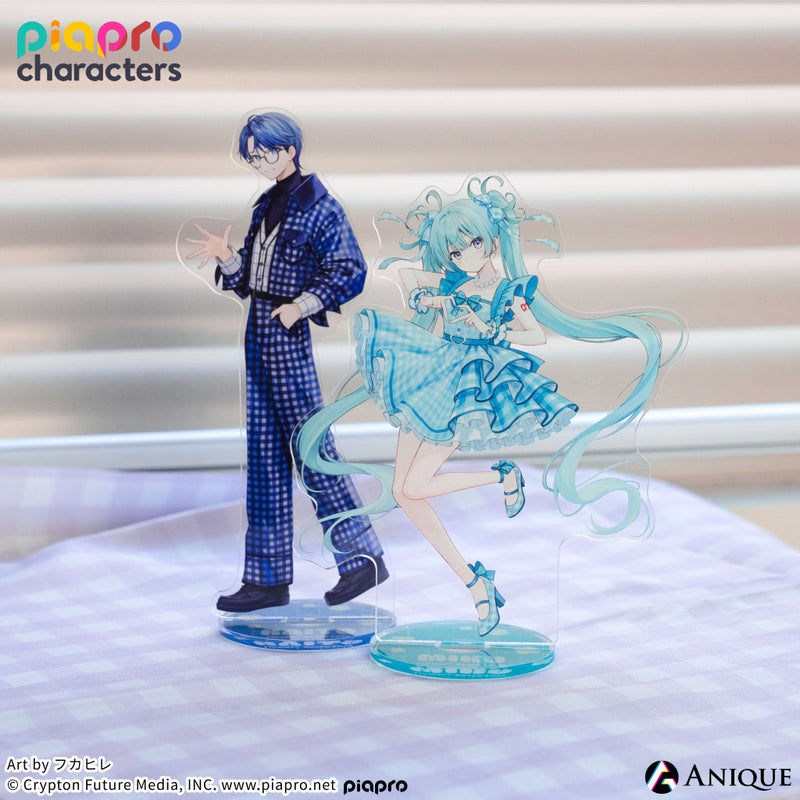 『ピアプロキャラクターズ』描き下ろしイラスト【フラワー*レトロルック ／ Art by フカヒレ】アクリルスタンド