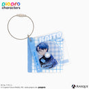 『ピアプロキャラクターズ』描き下ろしイラスト【フラワー*レトロルック ／ Art by フカヒレ】CD風かさねるアクリルキーホルダー