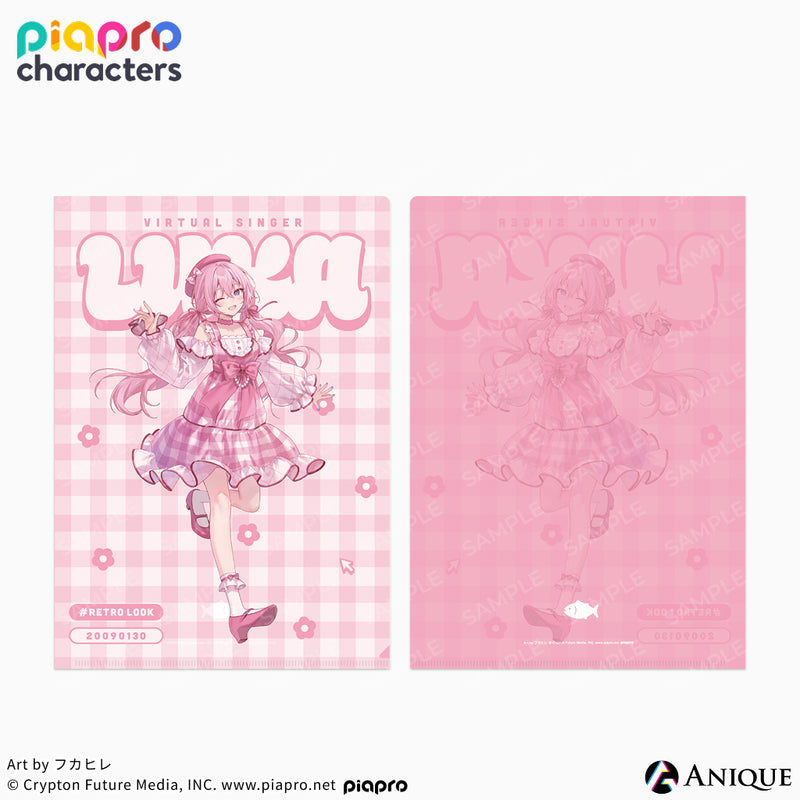 『ピアプロキャラクターズ』描き下ろしイラスト【フラワー*レトロルック ／ Art by フカヒレ】クリアファイル
