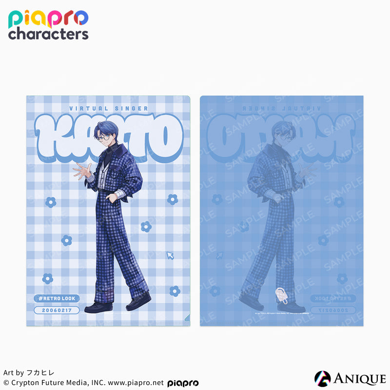 『ピアプロキャラクターズ』描き下ろしイラスト【フラワー*レトロルック ／ Art by フカヒレ】クリアファイル