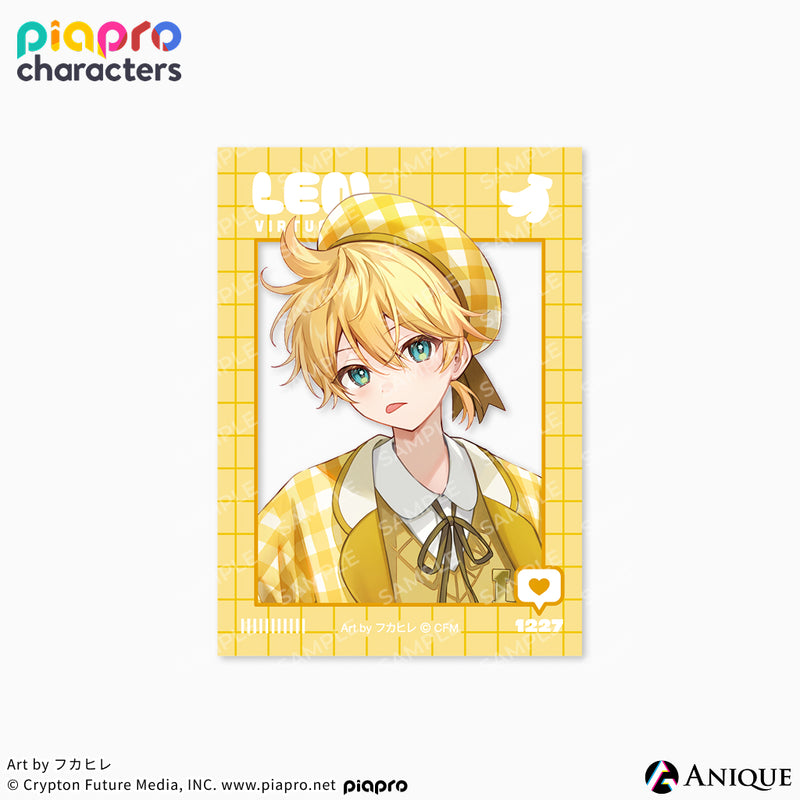 『ピアプロキャラクターズ』描き下ろしイラスト【フラワー*レトロルック ／ Art by フカヒレ】クリアステッカー