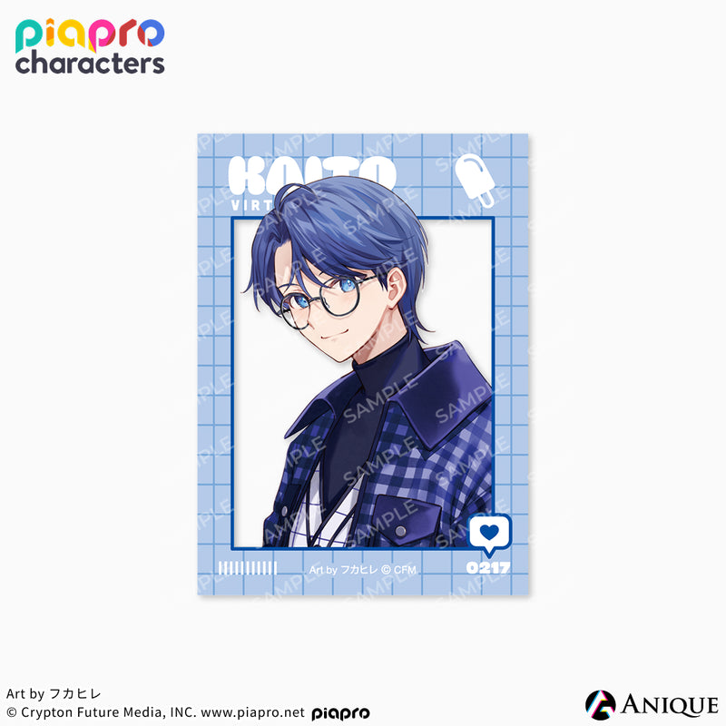 『ピアプロキャラクターズ』描き下ろしイラスト【フラワー*レトロルック ／ Art by フカヒレ】クリアステッカー