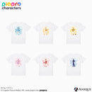 『ピアプロキャラクターズ』描き下ろしイラスト【フラワー*レトロルック ／ Art by フカヒレ】Tシャツ（フリーサイズ）