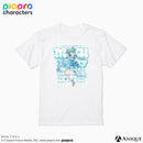 『ピアプロキャラクターズ』描き下ろしイラスト【フラワー*レトロルック ／ Art by フカヒレ】Tシャツ（フリーサイズ）