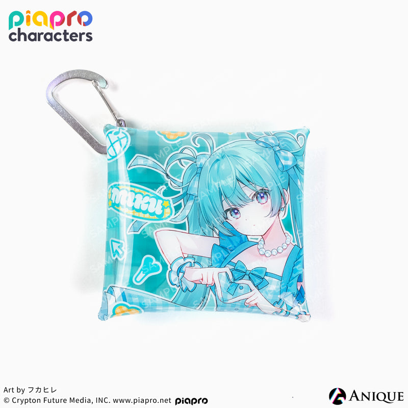 『ピアプロキャラクターズ』描き下ろしイラスト【フラワー*レトロルック ／ Art by フカヒレ】マルチクリアポーチ