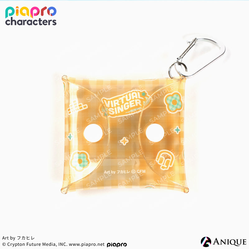 『ピアプロキャラクターズ』描き下ろしイラスト【フラワー*レトロルック ／ Art by フカヒレ】マルチクリアポーチ