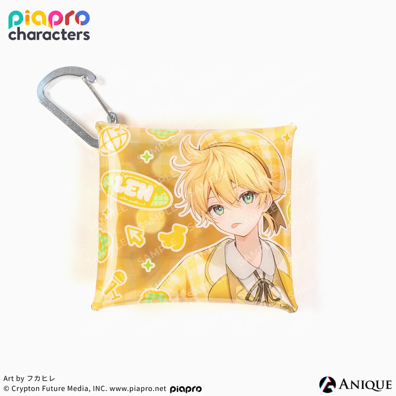 『ピアプロキャラクターズ』描き下ろしイラスト【フラワー*レトロルック ／ Art by フカヒレ】マルチクリアポーチ