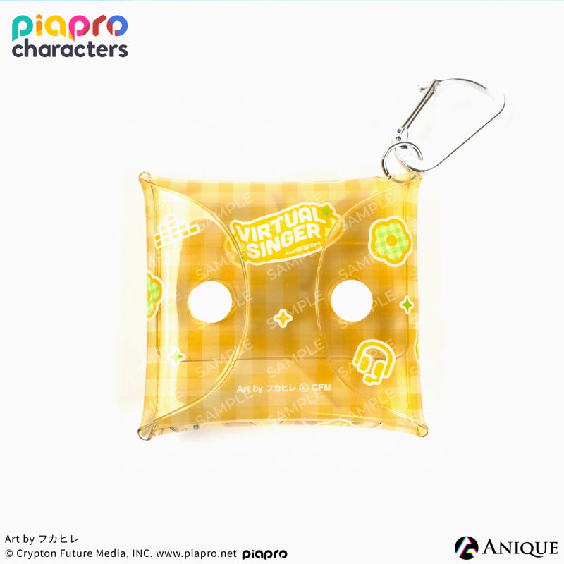 『ピアプロキャラクターズ』描き下ろしイラスト【フラワー*レトロルック ／ Art by フカヒレ】マルチクリアポーチ