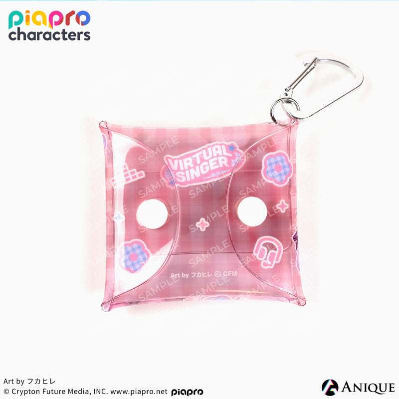 『ピアプロキャラクターズ』描き下ろしイラスト【フラワー*レトロルック ／ Art by フカヒレ】マルチクリアポーチ