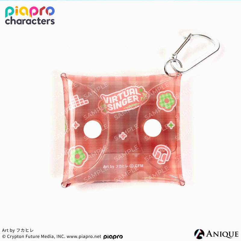 『ピアプロキャラクターズ』描き下ろしイラスト【フラワー*レトロルック ／ Art by フカヒレ】マルチクリアポーチ