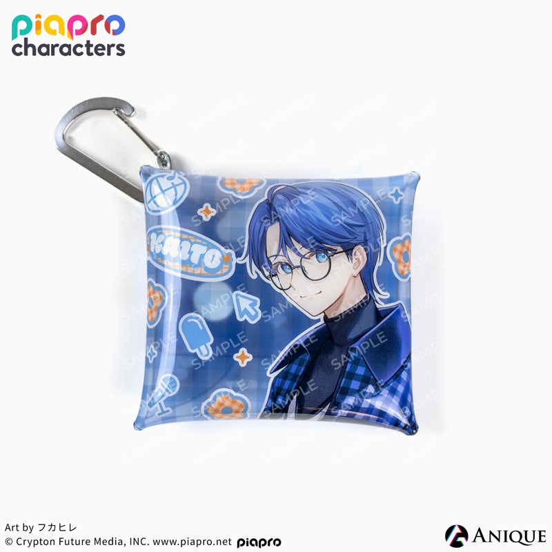 『ピアプロキャラクターズ』描き下ろしイラスト【フラワー*レトロルック ／ Art by フカヒレ】マルチクリアポーチ