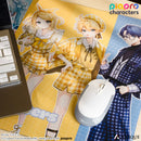 『ピアプロキャラクターズ』描き下ろしイラスト【フラワー*レトロルック ／ Art by フカヒレ】 マルチラバーマット