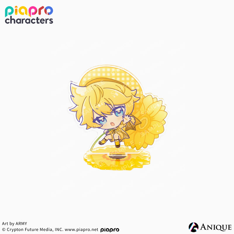 『ピアプロキャラクターズ』描き起こしミニキャライラスト【フラワー*レトロルック ／ Art by ARMY】手のひらアクリルスタンド
