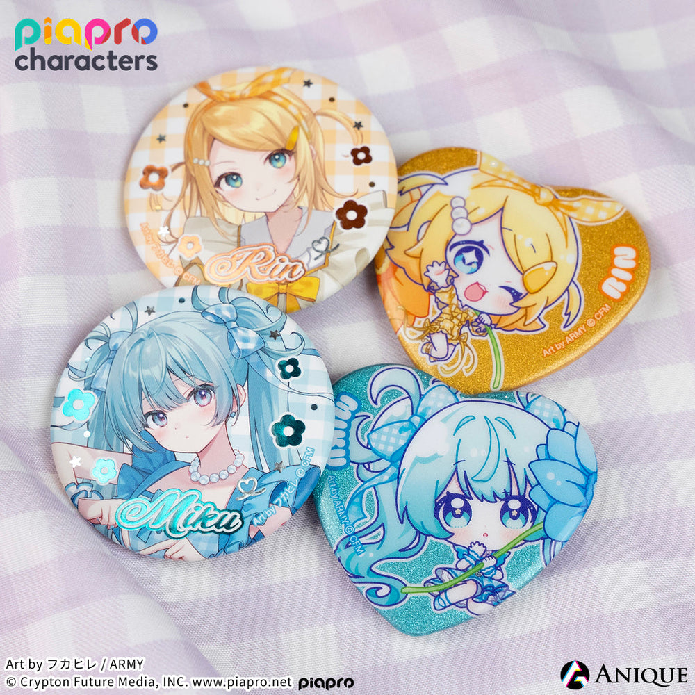 フラワーレトロルック　初音ミク　缶バッジ 初音ミク フラワーレトロルック 缶バッジ ブロマイド アクリルスタンド