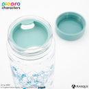 『ピアプロキャラクターズ』描き起こしミニキャライラスト【フラワー*レトロルック ／ Art by ARMY】初音ミク  クリアボトル