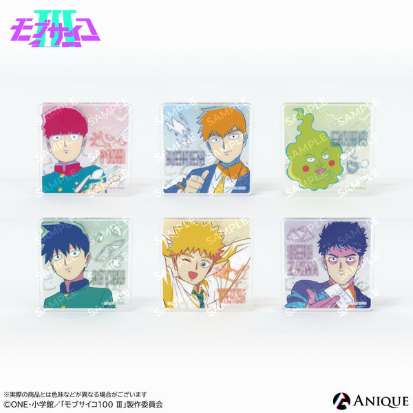 【匿名配送】モブサイコ100 Ⅲ　場面写アクリルブロック　影山茂夫　霊幻新隆 匿名配送】モブサイコ100 Ⅲ 場面写アクリルブロック 影山茂夫