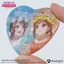 『ラブライブ！スクールアイドルフェスティバル』トレーディングハート型グリッター缶バッジ（全9種）Aqours ver.