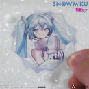 [SNOW MIKU] 雪ミク 描き下ろし/描き起こしイラスト【四季の移ろい】初音ミク ホログラムクリアステッカー