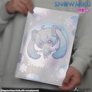[SNOW MIKU] 雪ミク 描き下ろし/描き起こしイラスト【四季の移ろい】初音ミク メタリッククリアファイル