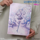 [SNOW MIKU] 雪ミク 描き下ろし/描き起こしイラスト【四季の移ろい】初音ミク メタリッククリアファイル