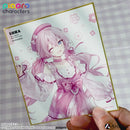 『ピアプロキャラクターズ』描き下ろしイラスト【フラワー*レトロルック ／ Art by フカヒレ】ミニ色紙