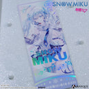 [SNOW MIKU] 雪ミク 描き下ろしイラスト【四季の移ろい】初音ミク 箔押しチケット風カード