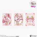 桜ミク 描き下ろしイラスト【四季の移ろい】初音ミク 箔押しクリアフォトカード