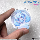 [SNOW MIKU] 雪ミク 描き下ろし/描き起こしイラスト【四季の移ろい】初音ミク アクリルバッジ