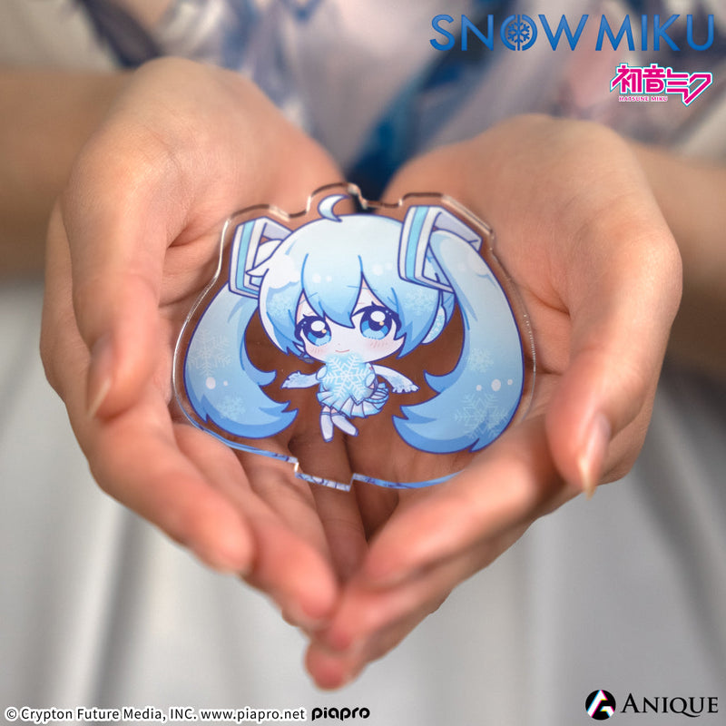 [SNOW MIKU] 雪ミク 描き起こしミニキャライラスト【四季の移ろい】初音ミク ミニアクリルスタンド