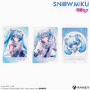 [SNOW MIKU] 雪ミク 描き下ろし/描き起こしイラスト【四季の移ろい】初音ミク 箔押しクリアフォトカード