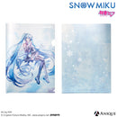[SNOW MIKU] 雪ミク 描き下ろし/描き起こしイラスト【四季の移ろい】初音ミク メタリッククリアファイル