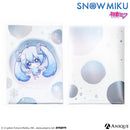 [SNOW MIKU] 雪ミク 描き下ろし/描き起こしイラスト【四季の移ろい】初音ミク メタリッククリアファイル