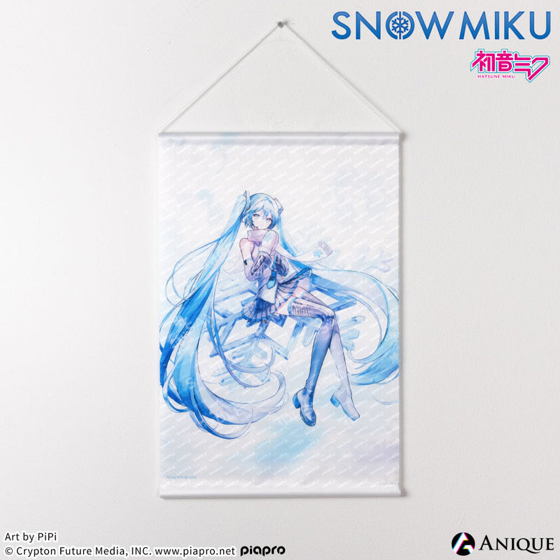 [SNOW MIKU] 雪ミク 描き下ろしイラスト【四季の移ろい】初音ミク A3タペストリー