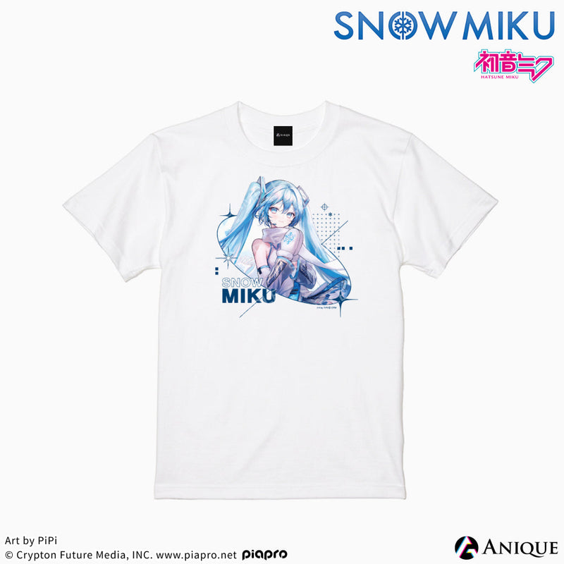 [SNOW MIKU] 雪ミク 描き下ろしイラスト【四季の移ろい】初音ミク Tシャツ（フリーサイズ）