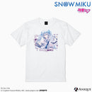 [SNOW MIKU] 雪ミク 描き下ろしイラスト【四季の移ろい】初音ミク Tシャツ（フリーサイズ）
