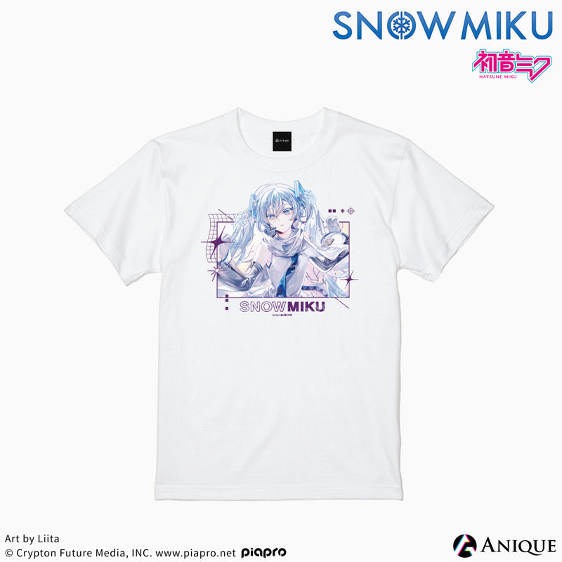 [SNOW MIKU] 雪ミク 描き下ろしイラスト【四季の移ろい】初音ミク Tシャツ（フリーサイズ）