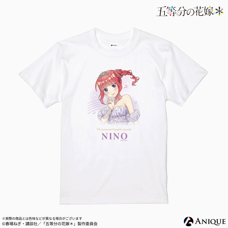 『五等分の花嫁＊』描き下ろしイラスト【クインテット】Tシャツ（フリーサイズ）