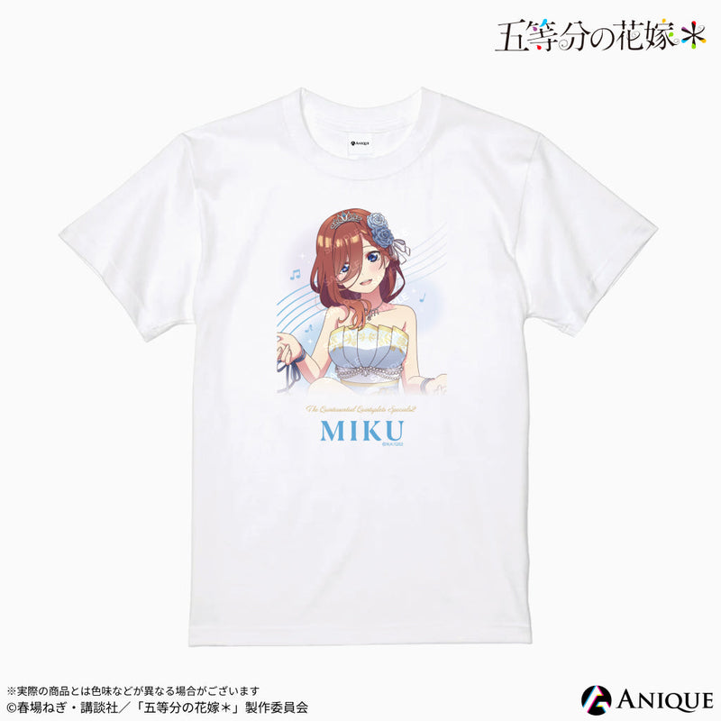 『五等分の花嫁＊』描き下ろしイラスト【クインテット】Tシャツ（フリーサイズ）