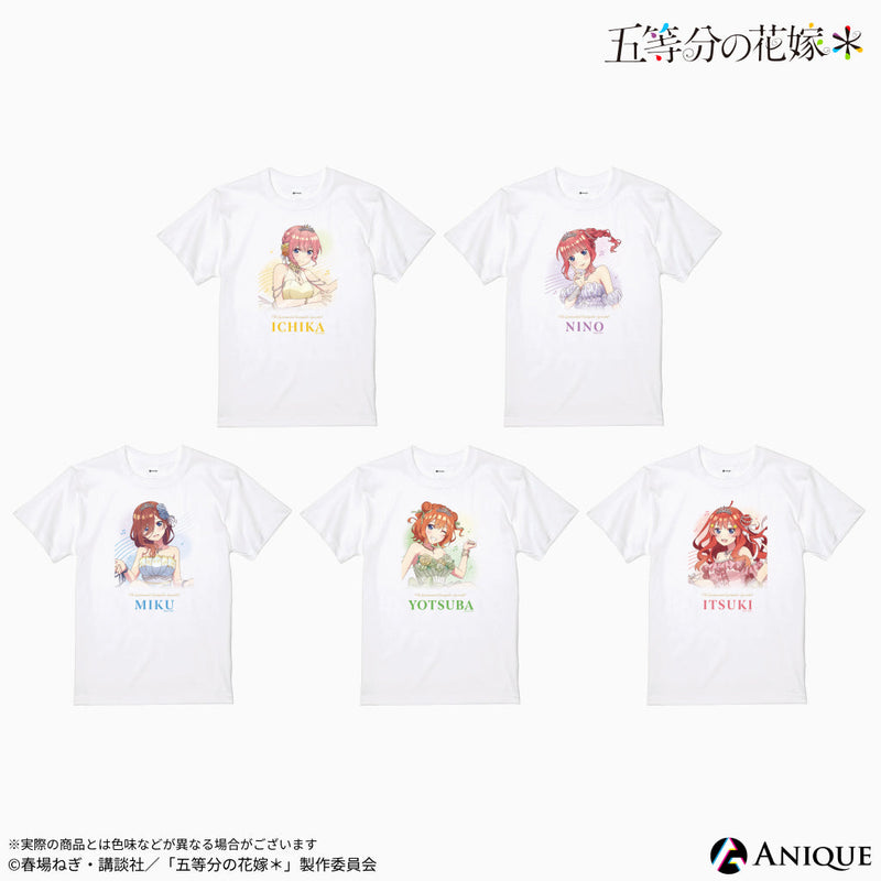 『五等分の花嫁＊』描き下ろしイラスト【クインテット】Tシャツ（フリーサイズ）