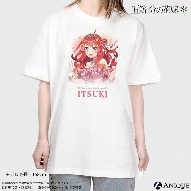 『五等分の花嫁＊』描き下ろしイラスト【クインテット】Tシャツ（フリーサイズ）