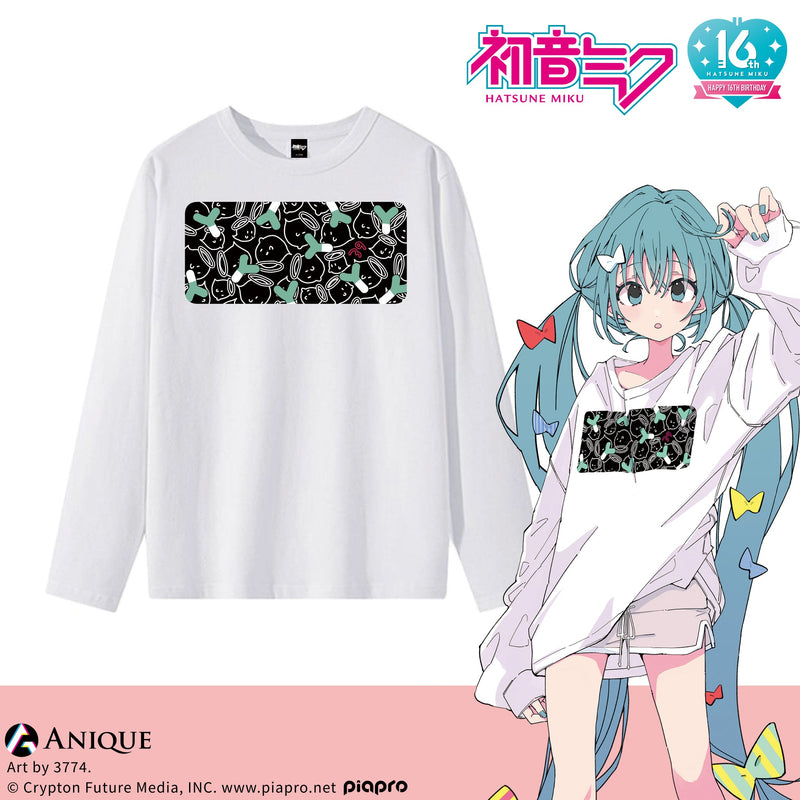 【受注販売】『初音ミク』描き下ろしイラスト着用ロングＴシャツ