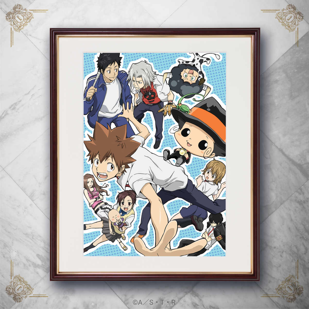 家庭教師ヒットマンREBORN! リユニオーネ 同窓会 限定 記念額装絵 Anique Shop JAPAN