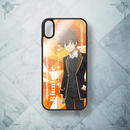 「家庭教師ヒットマンREBORN!」 リユニオーネ（同窓会）限定 描き下ろしイラスト 沢田綱吉 スマホケース - 家庭教師ヒットマンREBORN! オンライン展覧会限定グッズ｜Aniqueショップ