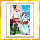 干物妹！うまるちゃんR オンライン展覧会限定 卓上額装絵 うまるとえびな 登校ver.